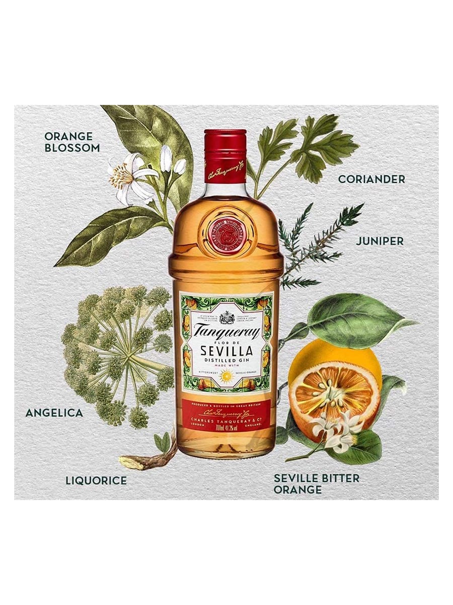 Tanqueray Flor de Sevilla Gin 70 CL 41,3% - Rasch Vin & Spiritus | Gin