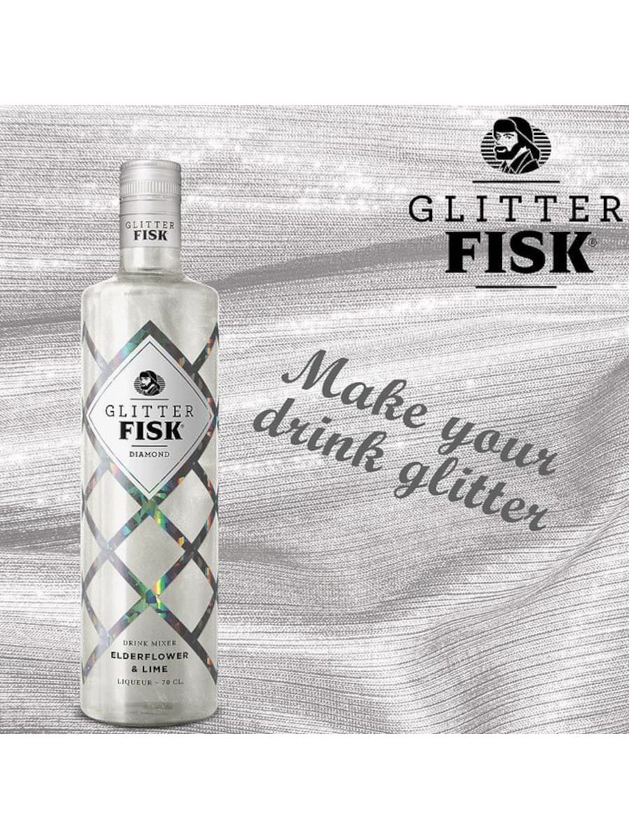 Glitter FISK - Elderflower & Lime 70 15% Rasch Vin Spiritus