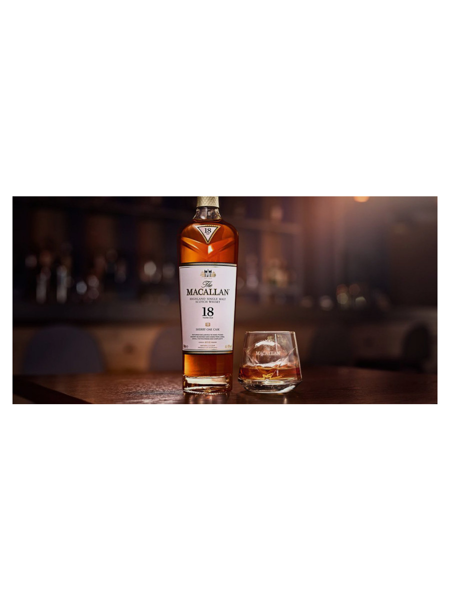 Macallan 18 Year Sherry Oak Cask Highland Single Malt Scotch