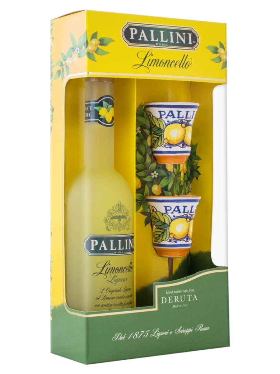 Pallini Limoncello Gift Set Including Glass & Cocktail Booklet