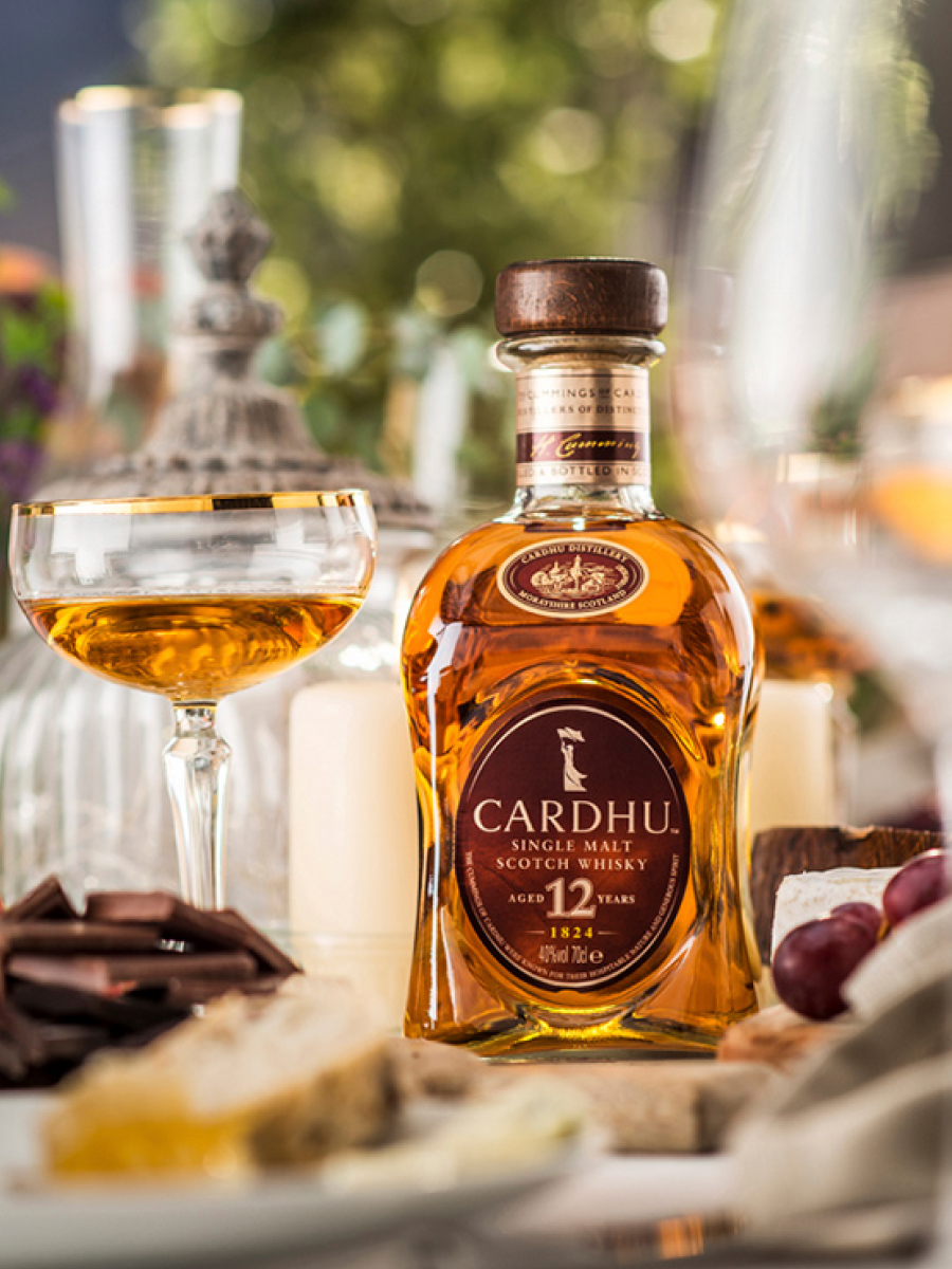 Whisky Cardhu Réserve 12 Ans + 2 Lunettes larges (Speyside) - Au