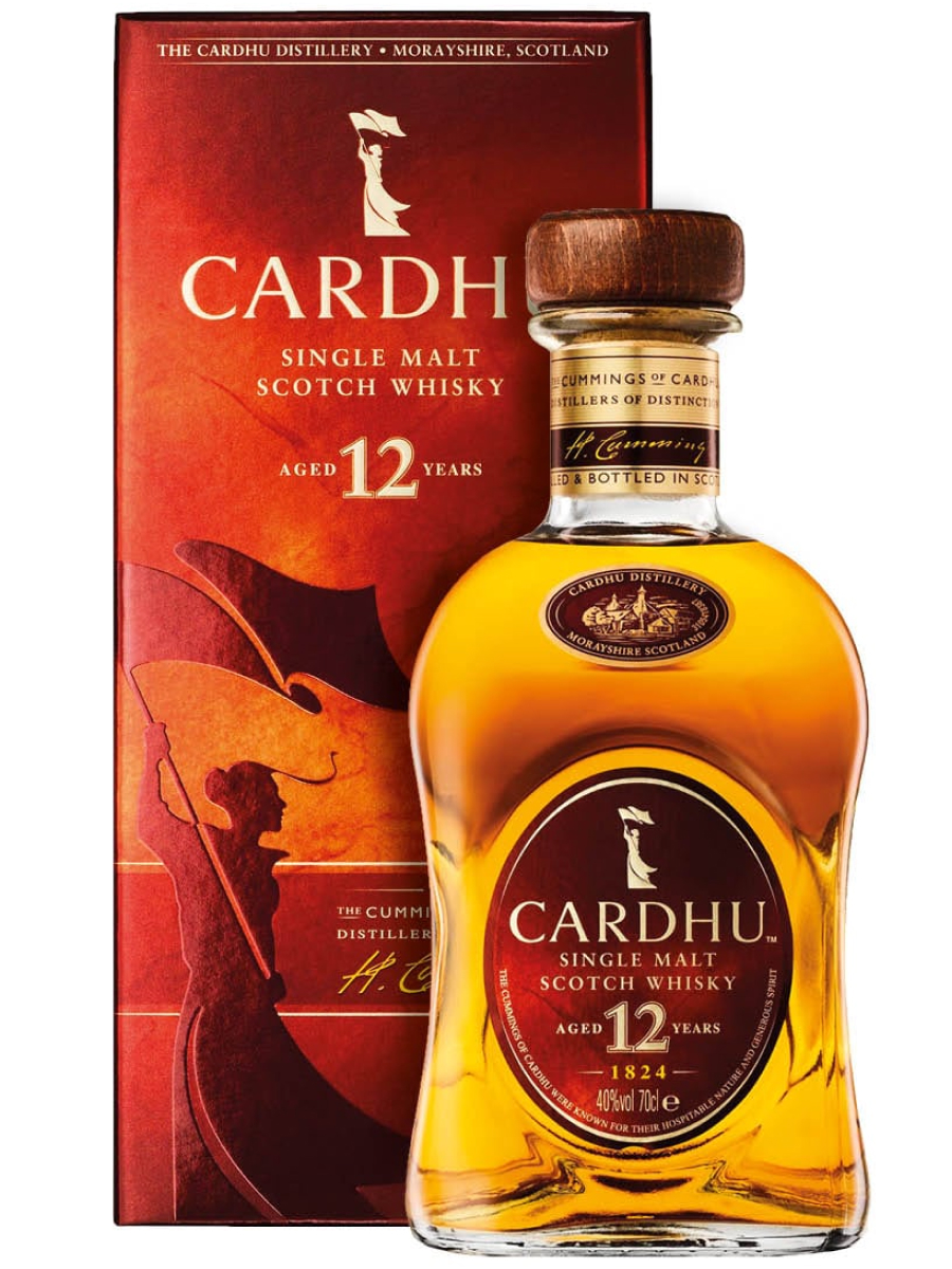 Whisky Cardhu Réserve 12 Ans + 2 Lunettes larges (Speyside) - Au