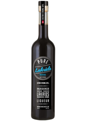 Pure Lakrids Extra Strong Menthol 70 cl. 30%