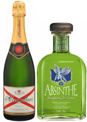 Death in the Afternoon Cocktail - Pakketilbud (1x75cl. Castellane Champagne + 1x70 cl. Jacques Green Absinthe)