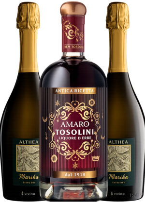 Amaro Spritz - Bundle (1x70 cl. Amaro Tosolini + 2x75 cl. Althea Prosecco)