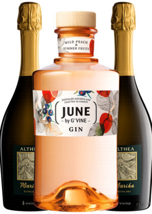 June Peach Spritz - Pakketilbud (1x70 cl. June Wild Peach + 2x75 cl. Althea Prosecco)