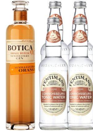 Orange Gin Tonic - Bundle (1x70 cl. Botica Orange Gin + 4x50 cl. Fentimans Connoisseurs Tonic Water)