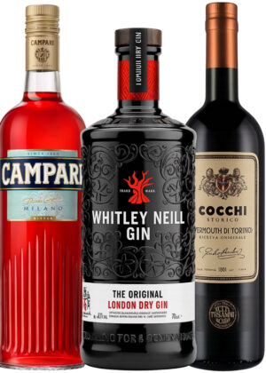 Negroni - Bundle (1x100cl. Campari + 1x70 cl. Whitley Neill Org. Dry Gin + 1 Cocchi Vermouth di Torino)