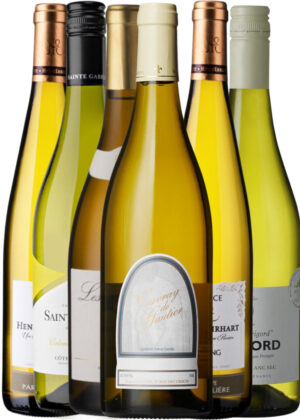 French Everyday White Favorites - Bundle 6x75 cl. ( 1x Mougeottes Chardonnay, 1x Ehrhart Riesling, 1x Périgord Blanc, 1x Vouvray Demi-Sec, 1x Gabelle Blanc, 1x Ehrhart Gewürztraminer)