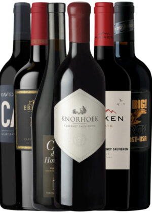 Cabernet Sauvignon – Vinpakke 6x75 cl. (1x Errazuriz MAX, 1x Cab et al., 1x Côte de la Houssaye Rouge, 1x Knorhoek Cab-Sav, 1x Kaiken Cab-Sav, 1x BEYOND BIG!)