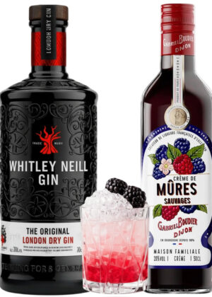 Bramble Cocktail-Kit (1x70 cl. Whitley Neill Original Dry Gin + 1x70 cl. Crème de Mures Gabriel Boudier)