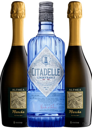 French 75 Cocktail - Bundle (1x70 cl. Citadelle Gin + 2x75 cl. Althea Prosecco)