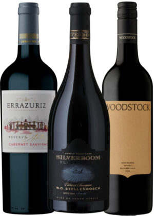 Sommerens Grillvine - Vinpakke 3x75 cl. (1x Woodstock Deep Sands Shiraz, 1x Silverboom Black Label Cab-Sav, 1x Errazuriz Reserva Cab-Sav)
