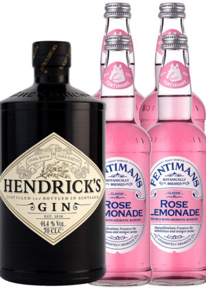Hendrick’s Rose Lemonade - Bundle (1x70 cl. Hendrick’s Gin + 4x50 cl. Fentimans Rose Lemonade)