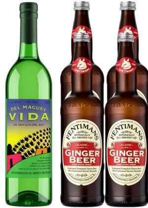 Mescal Mule Cocktail - Bundle (1x70 cl. Del Maguey VIDA San Luis del Rio Mescal + 4x50 cl. Fentimans Ginger Beer)