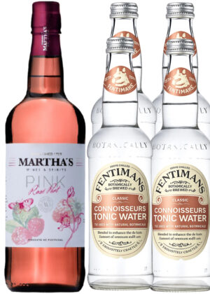 Pink Port & Tonic - Pakketilbud (1x70 cl. Martha’s Pink Rosé Port + 1x50 cl. Fentimans Connoisseurs Tonic Water)