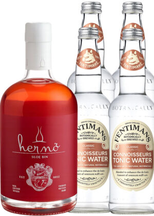 Hernö Sloe Tonic - Bundle (1x50 cl. Hernö Sloe Gin + 4x50 cl. Fentimans Connoisseurs Tonic Water)