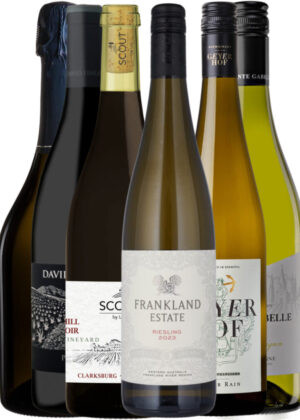Vårens Vinvalg – Vinpakke 6x75 cl. (1x Althea Extra Dry, 1x Sainte Gabelle, 1x Frankland Riesling, 1x Grüner Hoher Rain, 1x Scout Pinot, 1x Finlayson Pinot)