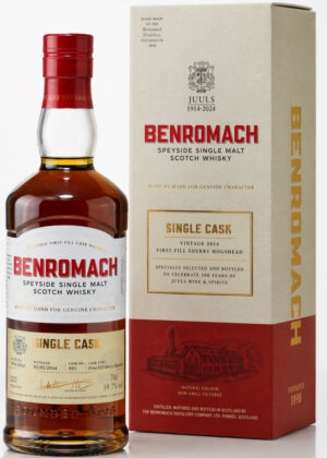 Benromach Vintage 2014 First Fill Sherry Single Cask Juuls 100th Anniversary 70 cl. 59,7%